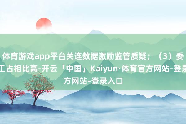 体育游戏app平台关连数据激励监管质疑;(3)委外加工占相比高-开云「中国」Kaiyun·体育官方网站-登录入口